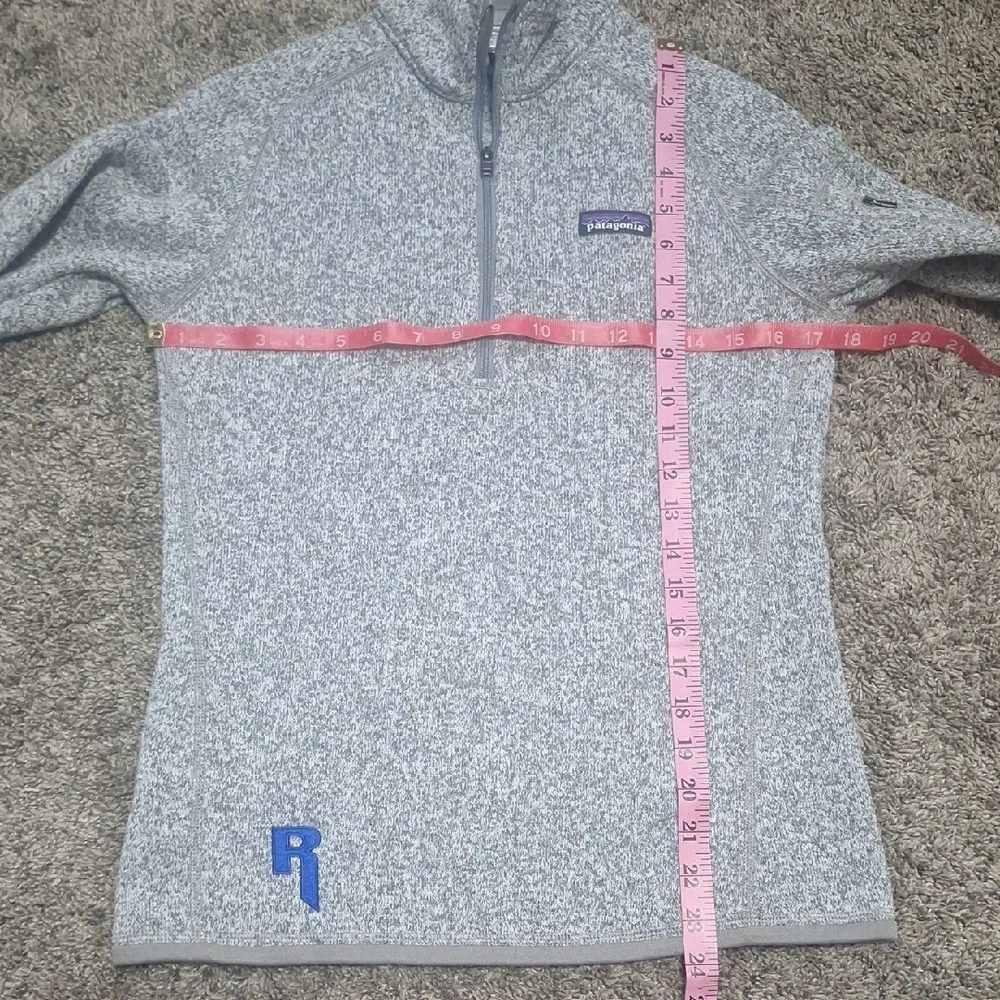 Patagonia Heathered Gray Half Zip Pullover Jacket Sweater Sweatshirt-S